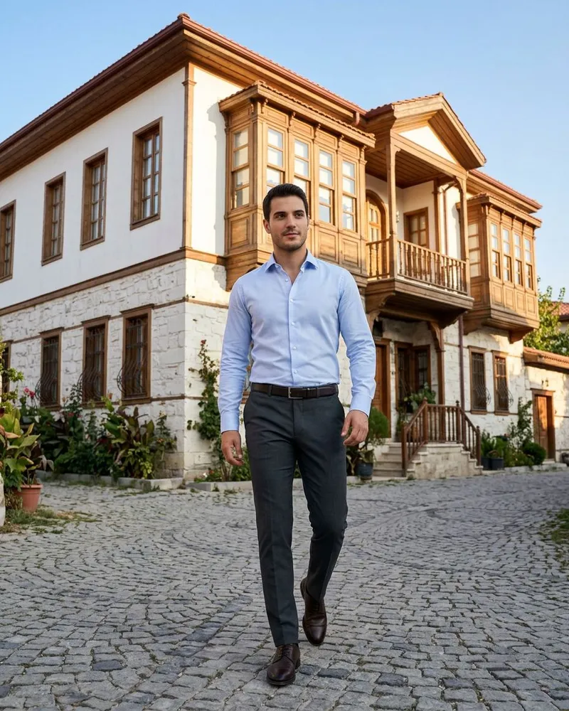 Charcoal Grey Slim Trousers - SAVAS